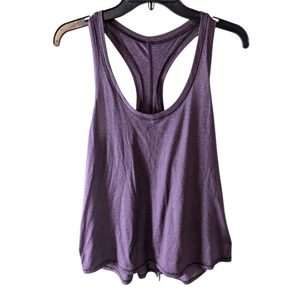 LULULEMON ATHLETICA Tie It Up Singlet In Heathered Plum Size 6 - Picture 5 of 6